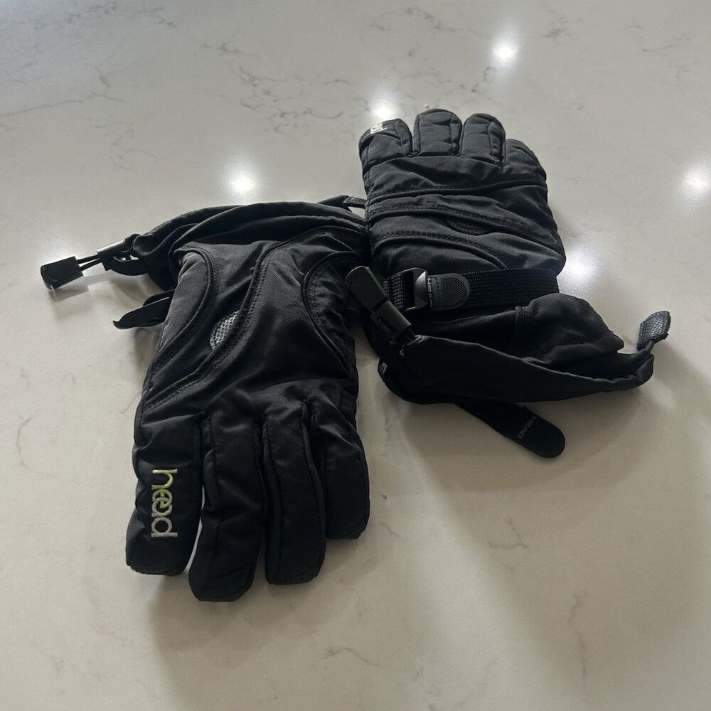 Child HEAD Black Insulated Winter Gloves Size child L